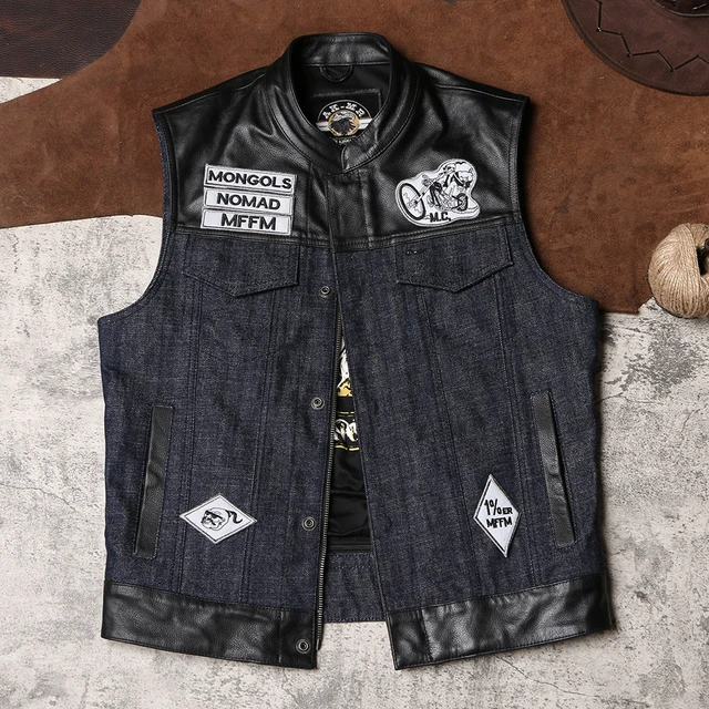 motorcycle vest patch placement
