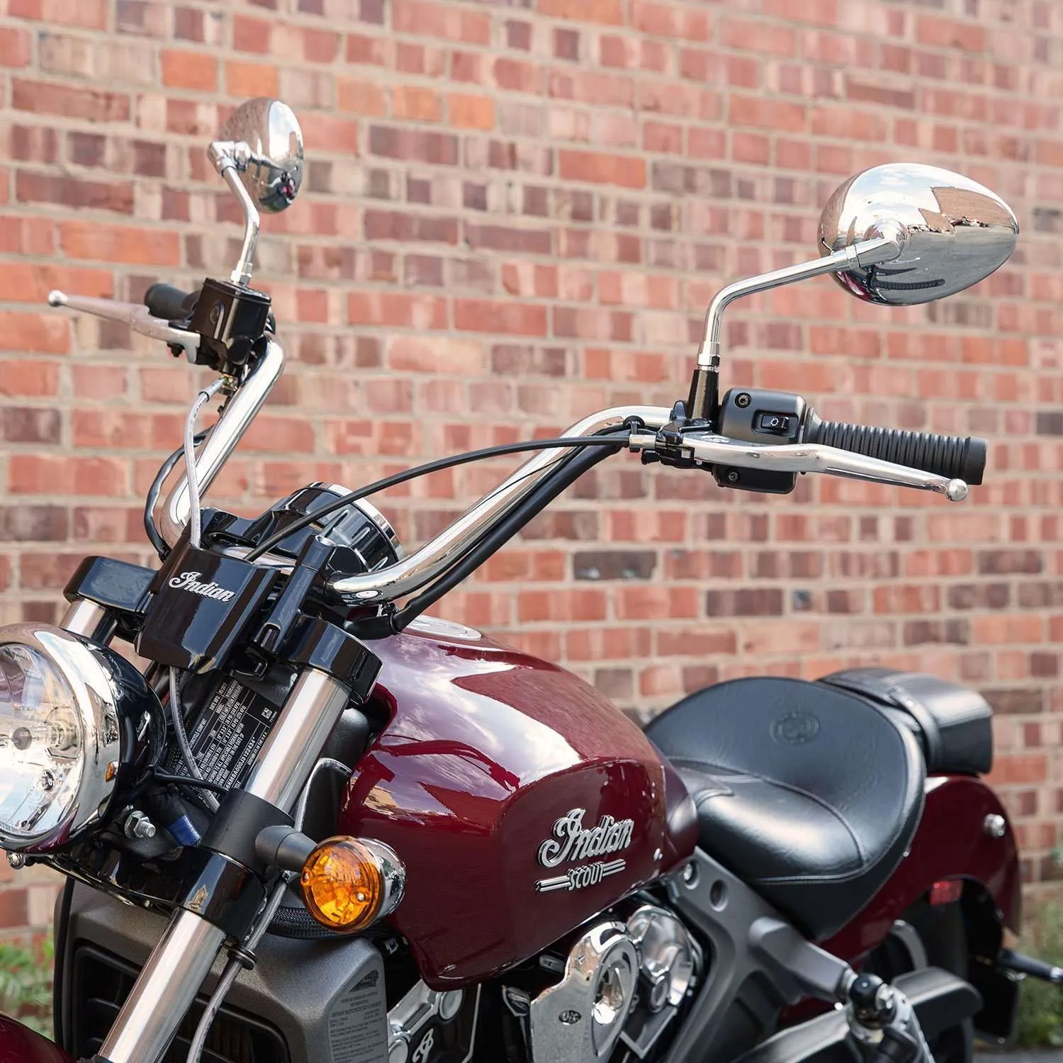 motorcycle with high handlebars