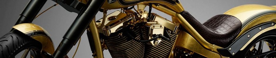 gold motorcycle